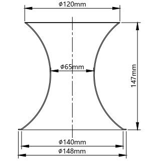 Bộ lọc quay Lồng Venturi 148x120x147mm
